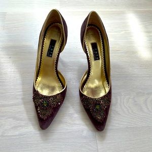 Rafe suede d’orsay heels